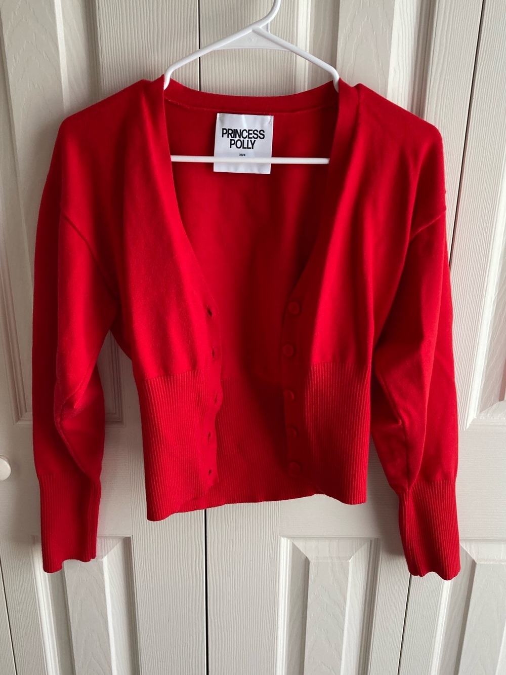 Red cardigan - Picture 4 of 7